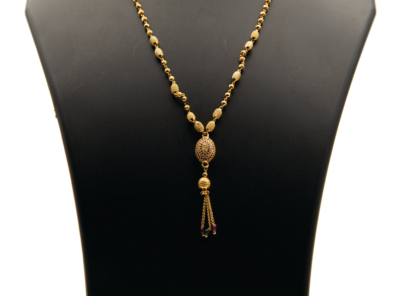 Elegant Designed 1Gm Gold Matar Mala