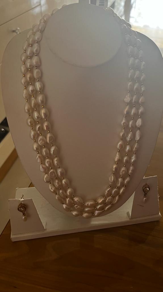 3 Row Pearl Mala