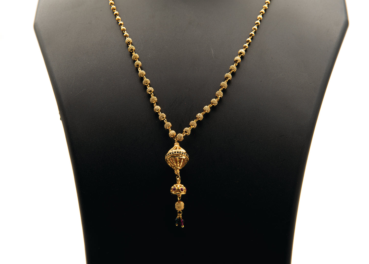 Elegant Unbrella Designed 1Gm Gold Matar Mala