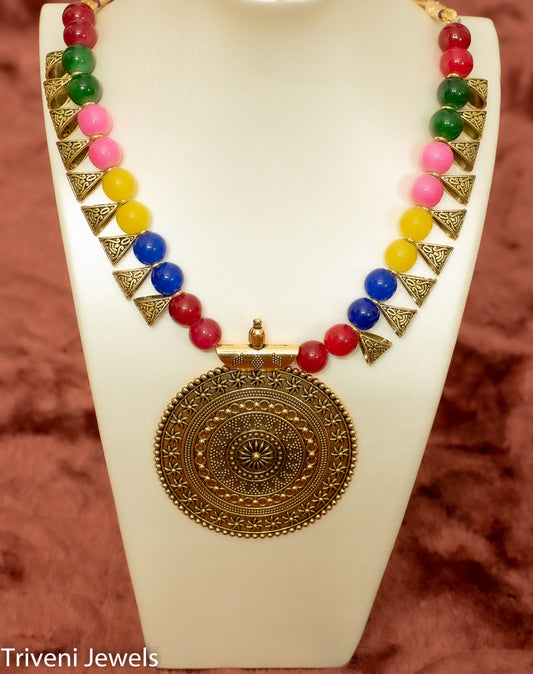 Boho Tribal Afghani Necklace