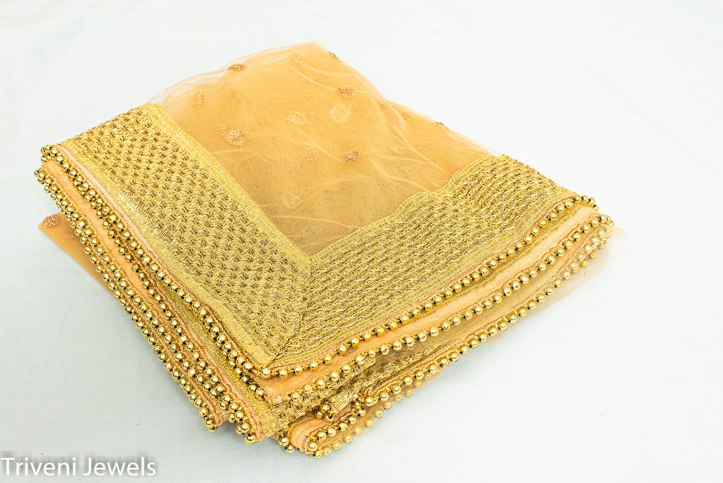 Golden Net Dupatta