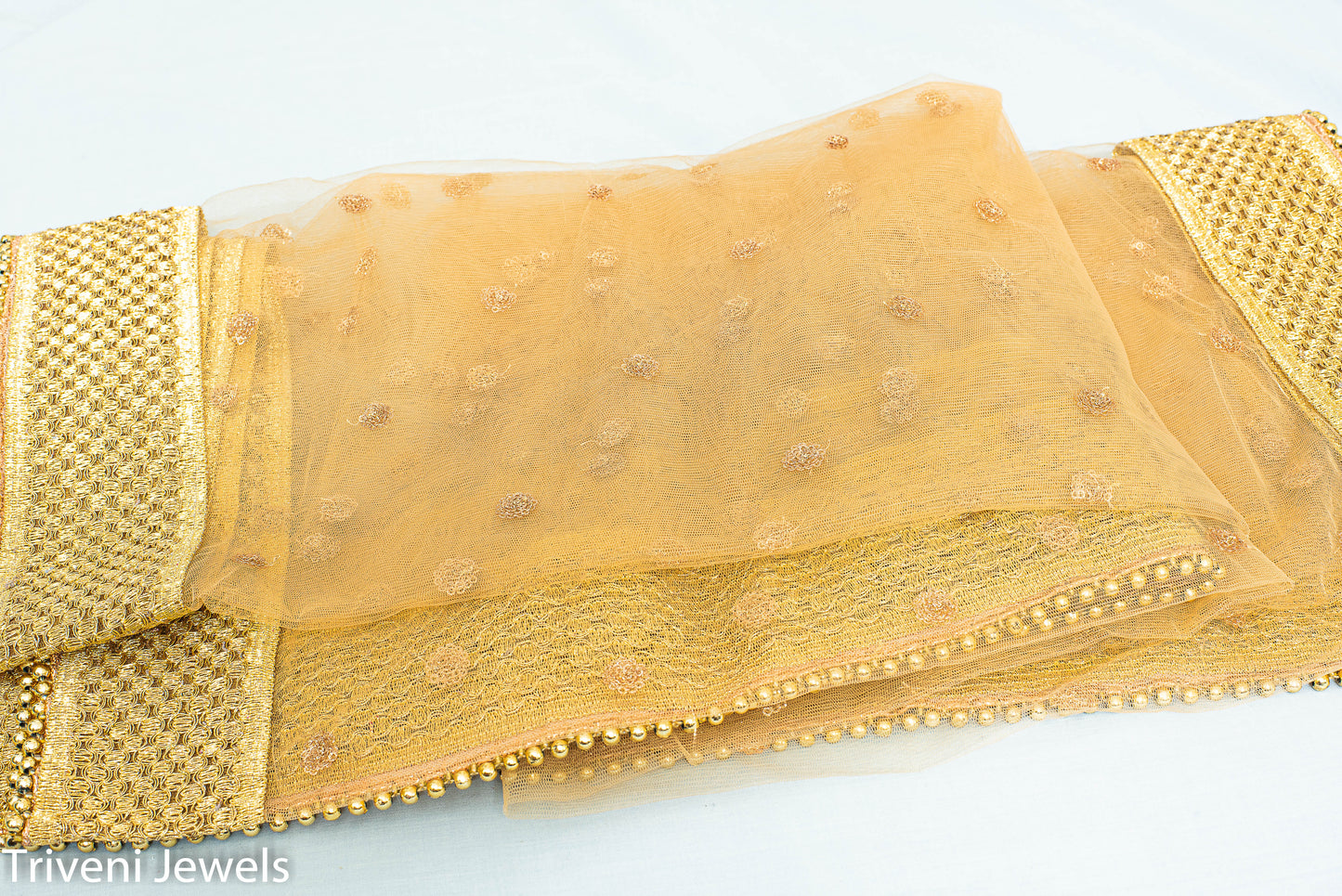 Golden Net Dupatta