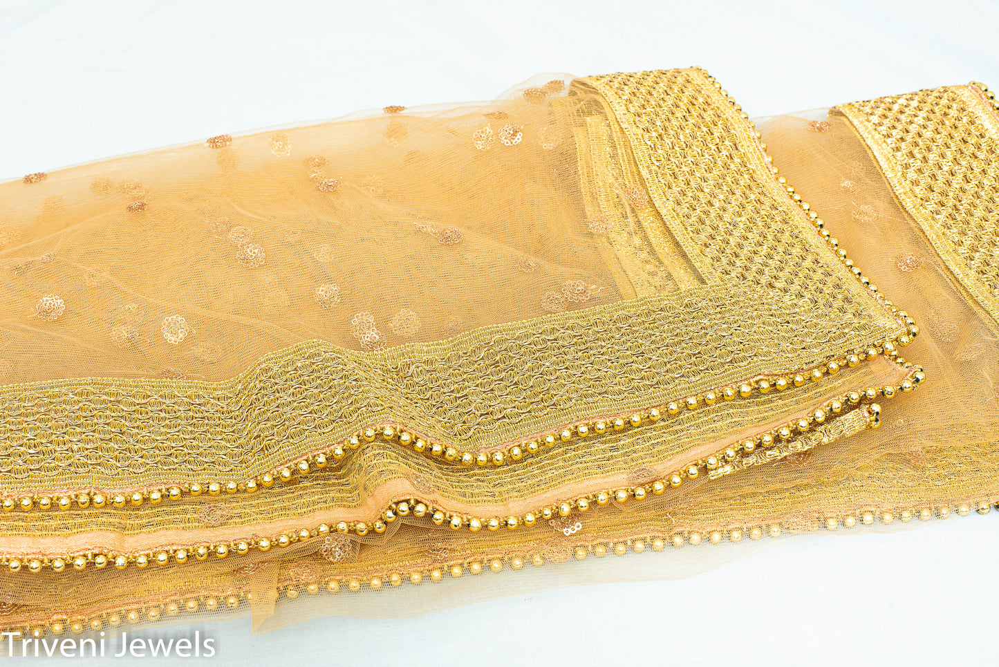 Golden Net Dupatta