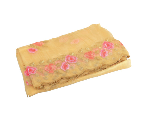 Golden  organza Dupatta