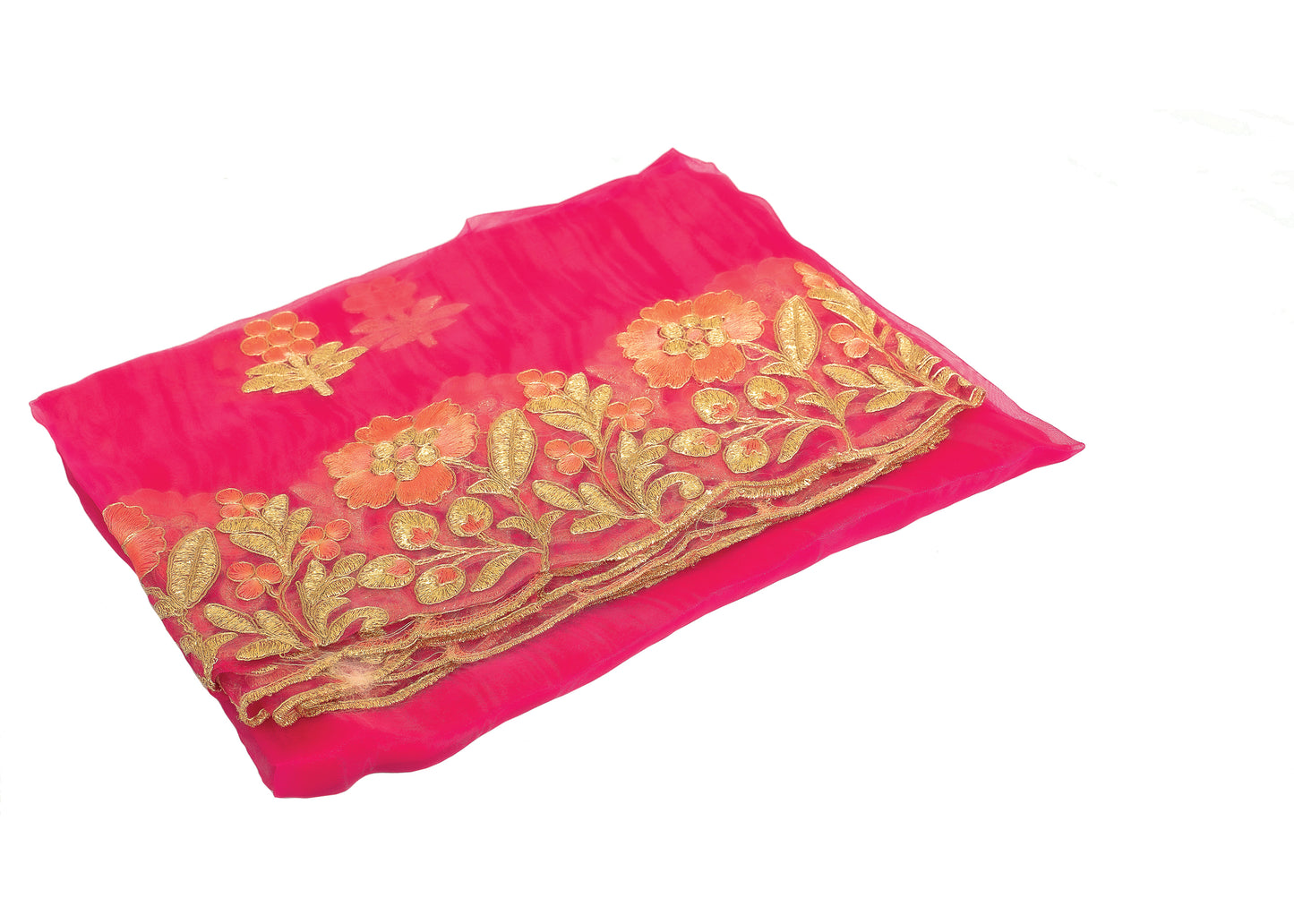 Reddish Floral Dupatta