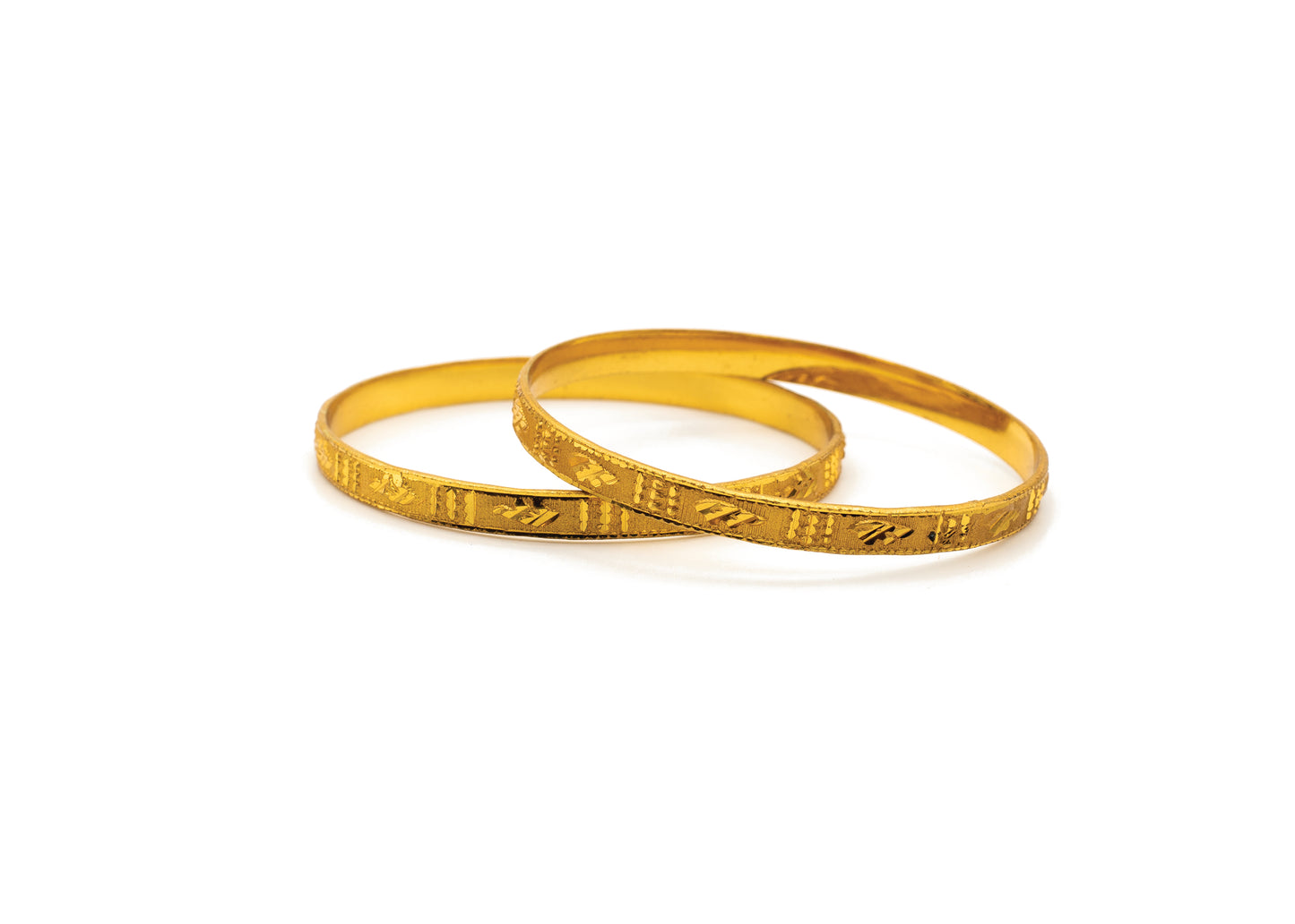 Budding Petal 1Gm Gold Bangles