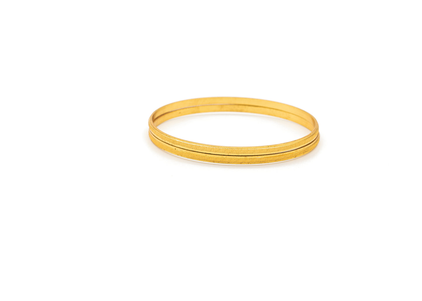 Silky plain 1 Gm Gold Bangles