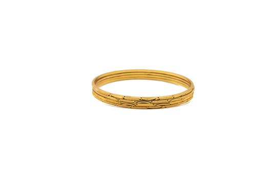 Progettato a onda 1Gm Gold Bangle