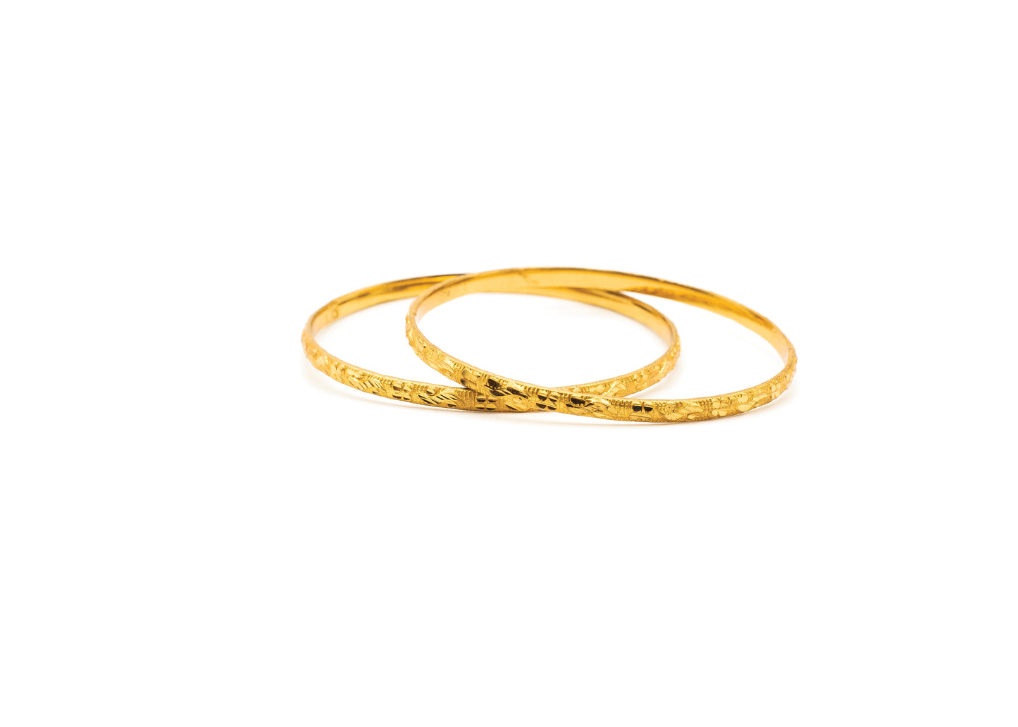 Shining 1 GM Gold Bangles