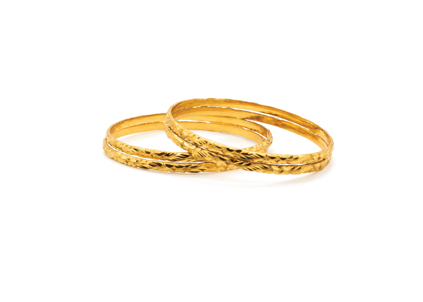 Soft Curves 1 Gm Gold Bangles