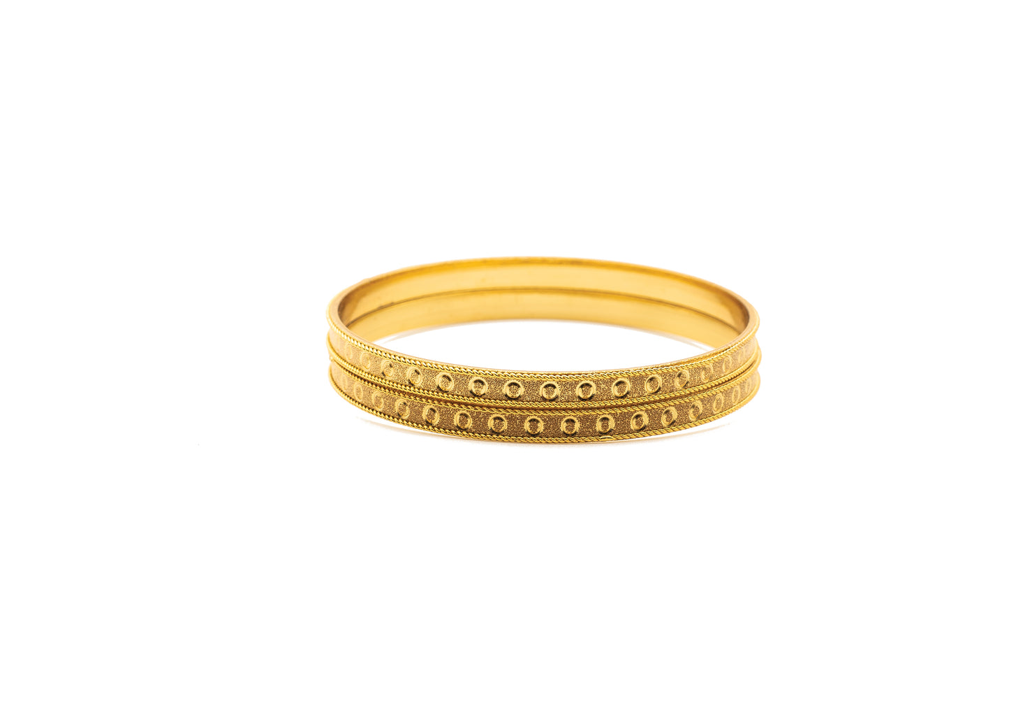 Fine dot 1 Gm Gold Bangle