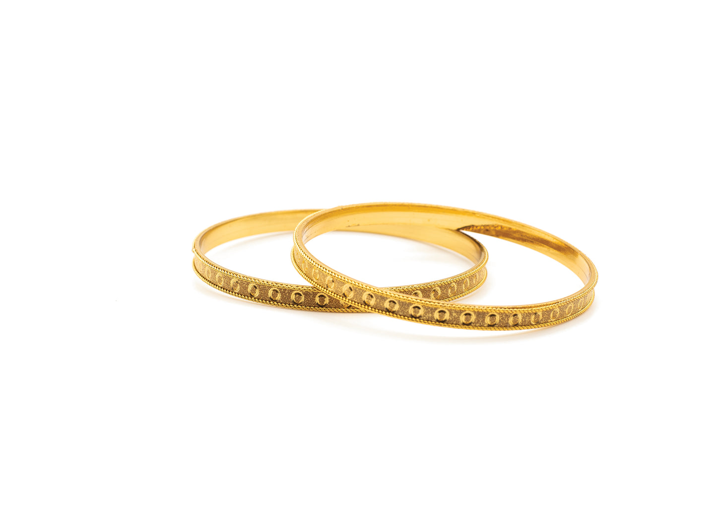 Fine dot 1 Gm Gold Bangle