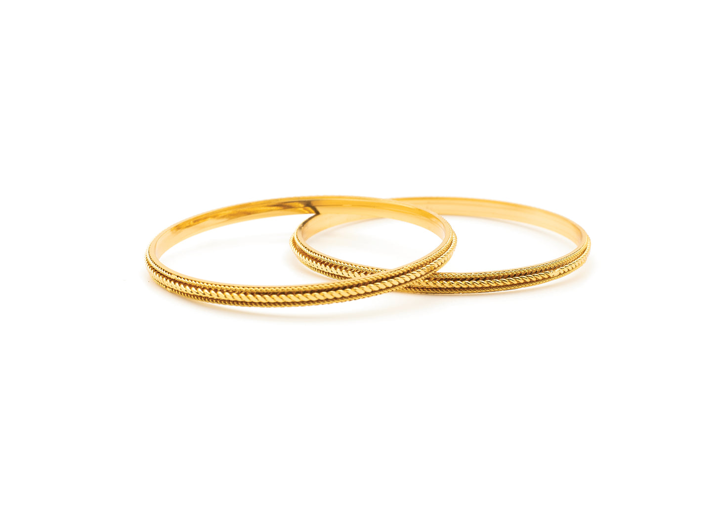 Plain Elegant 1 Gm Gold Bangles