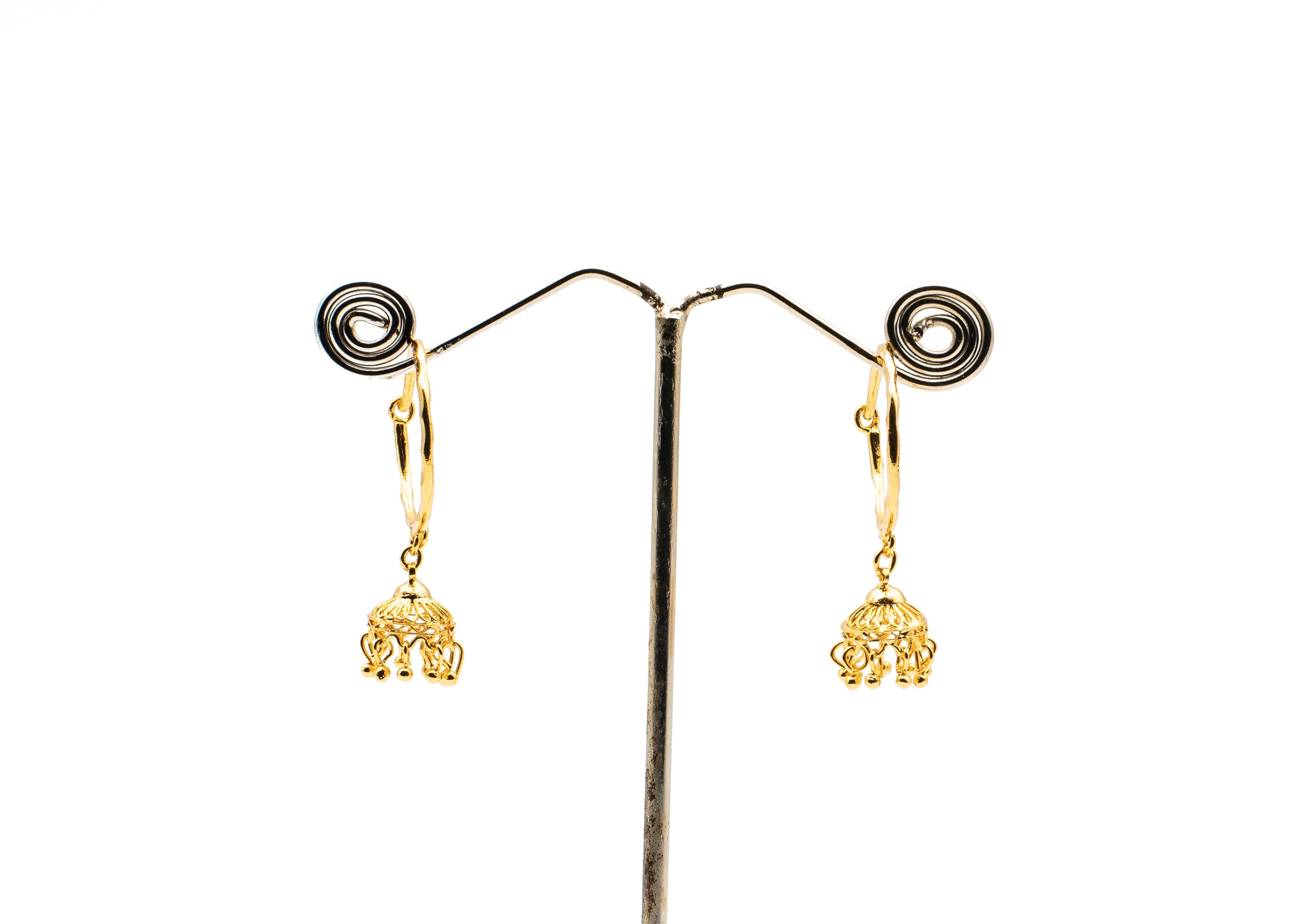 Stunning Peacock Design One Gram Gold Earrings ER2233