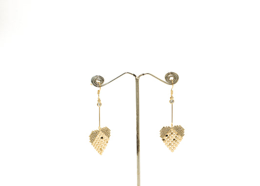 Dangling Heart Ear Rings