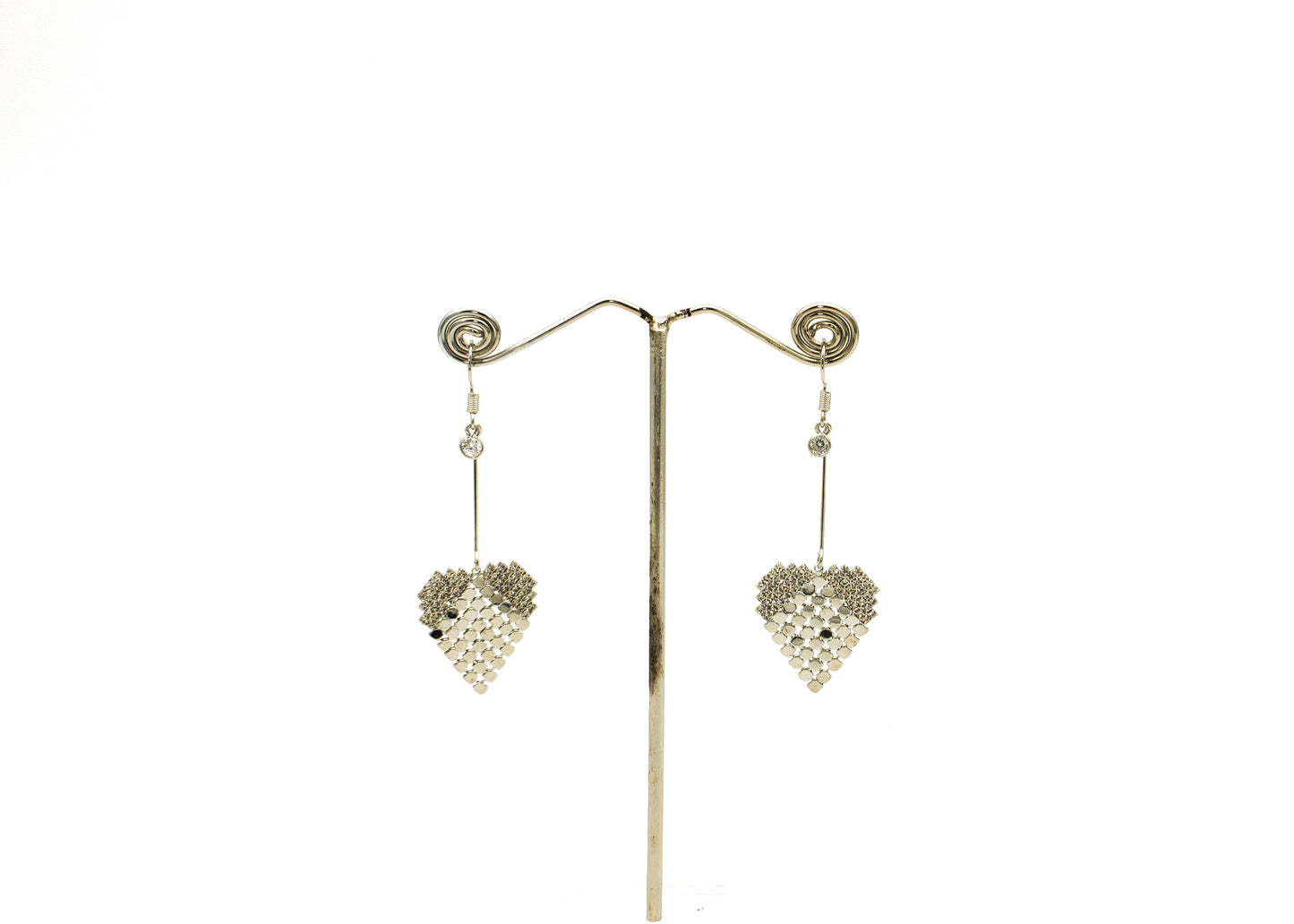 Dangling Heart Ear Rings