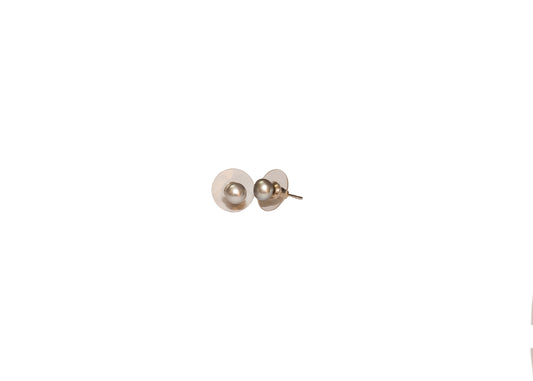 Small Pearl Dot Ear Ring (Grey)