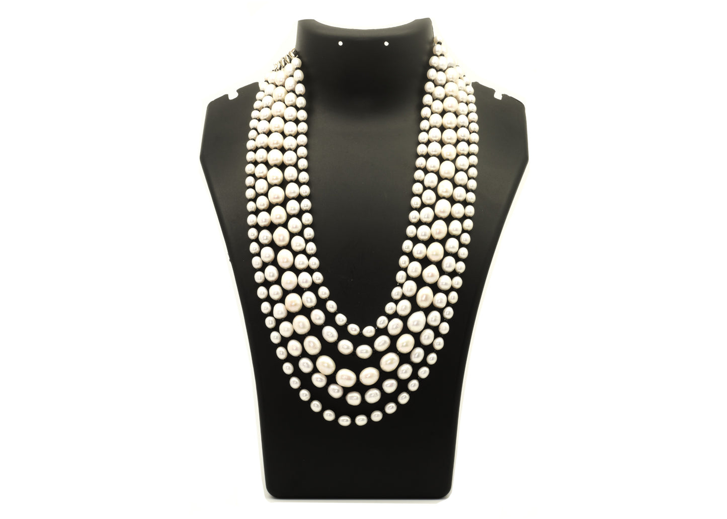 Divine Pearl 5 Row Necklace