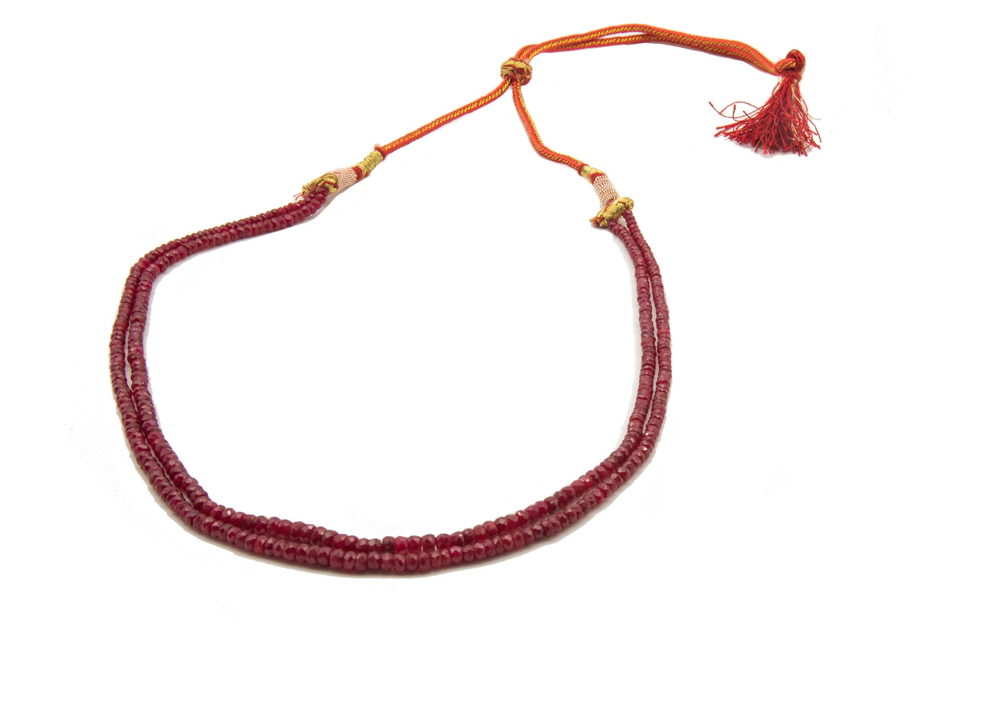 Two Rows Ruby Chain