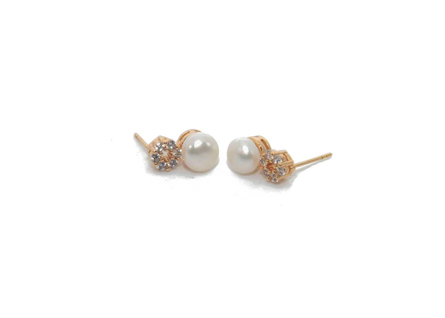 Six Stone Pearl Ear Ring