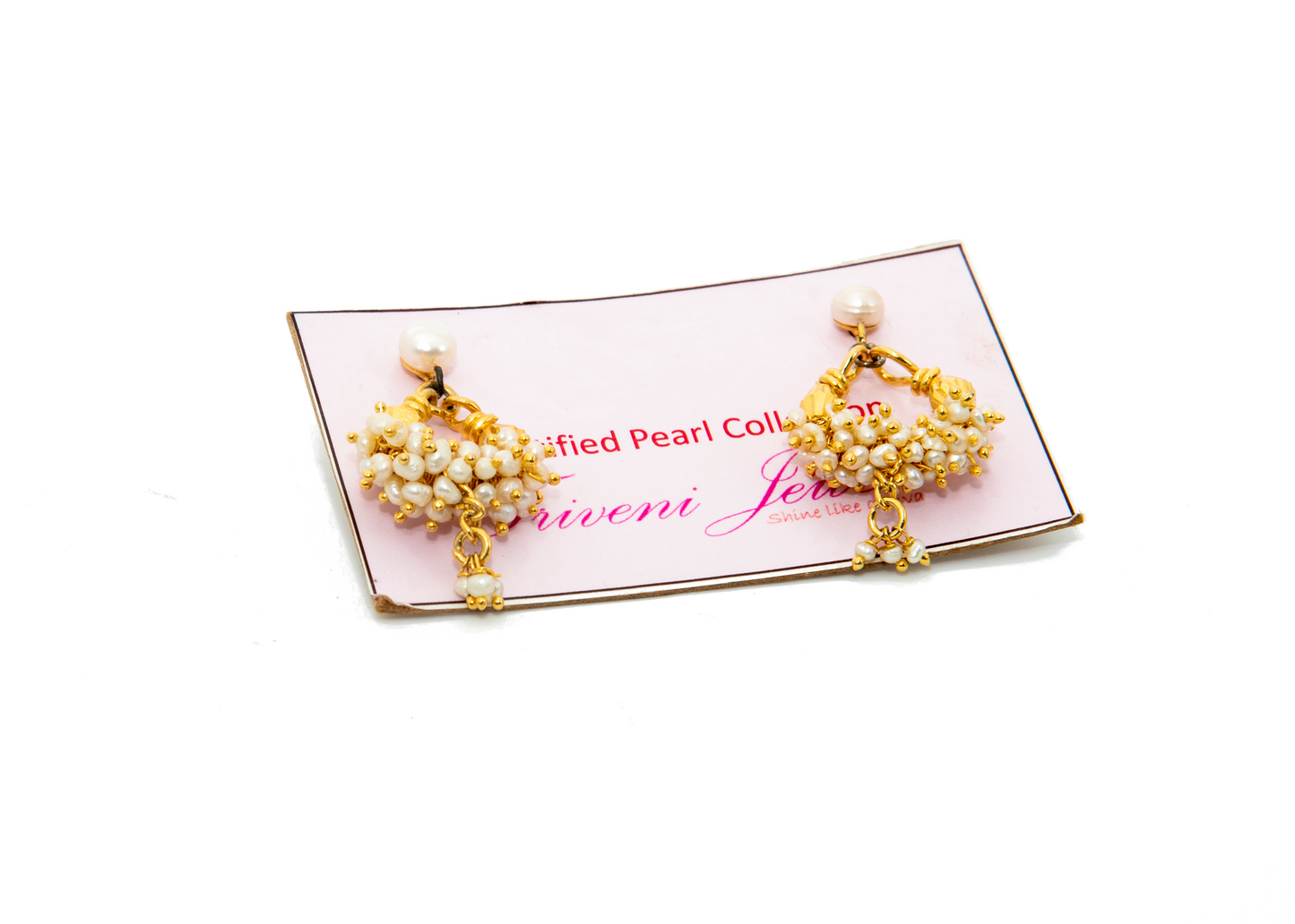 Chandbali Pearl Earring-Small