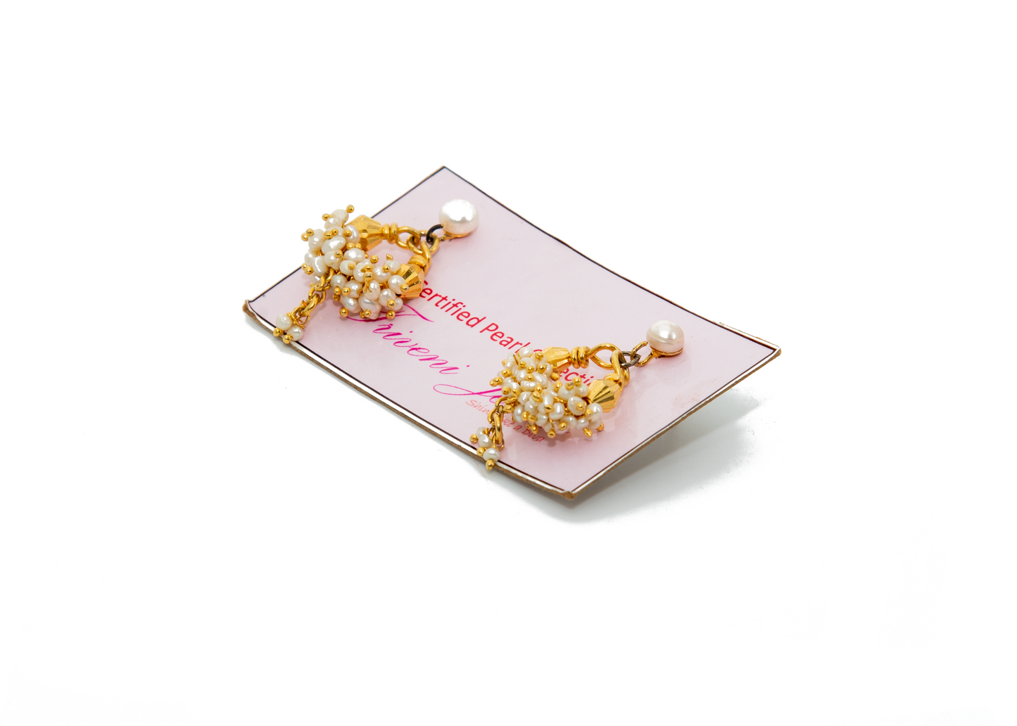 Chandbali Pearl Earring-Small