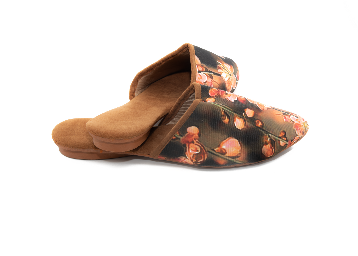 Slipper Black Printed Mojari